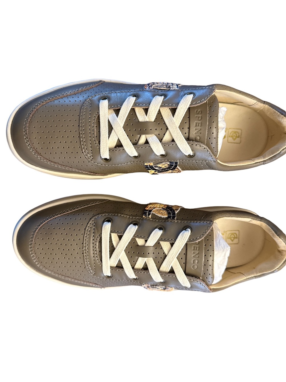 Women’s Casual Lace-Up Sneaker in Taupe